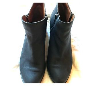 Navy ankle boots